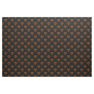 Tela Diamante - Naranja en negro