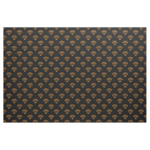Tela Diamante - Naranja ligero en negro