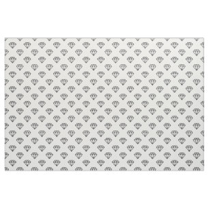 Tela Diamante - Negro sobre blanco