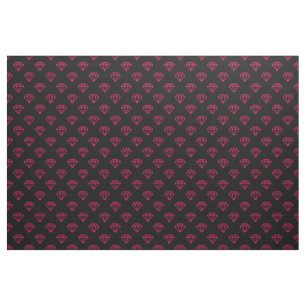 Tela Diamante - rojo neón sobre negro