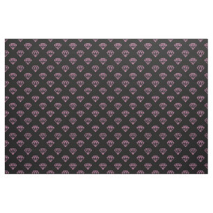 Tela Diamante - Rosa sobre Negro