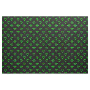 Tela Diamante - Verde sobre negro
