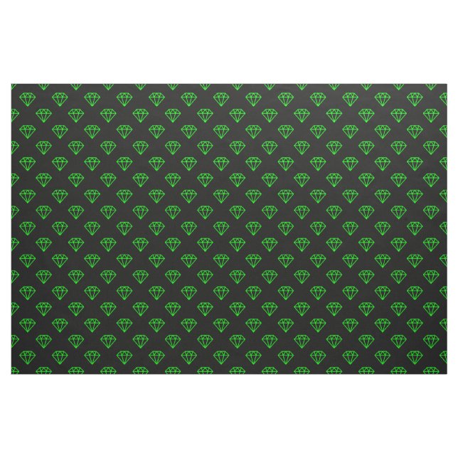 Tela Diamante - Verde sobre negro (Yarda)