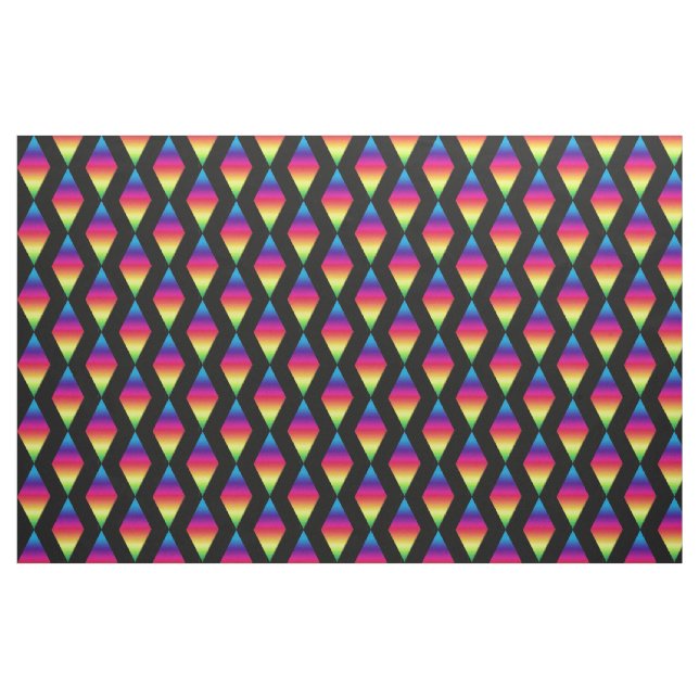 Tela - Diamantes arcoiris fuera de juego ("Cuarto gordo" (fat quarter))