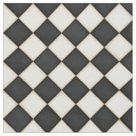 Tela Diamantes blancos negros y antiguos (pequeña escal