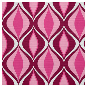 Tela Diamantes, Borgoña y rosa modernos de los mediado