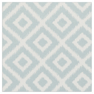 Tela Diamantes de Ikat azul en la nube