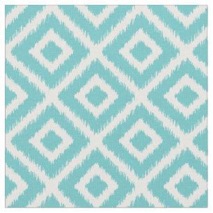 Tela Diamantes de Ikat turquesa