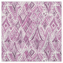 Tela DIAMANTES ESPIRITUALES Ikat tribal púrpura de