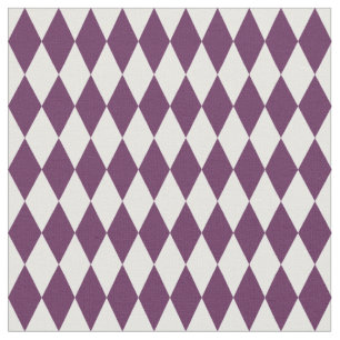 Tela Diamantes Harlequin Blancos y Morados Oscuros