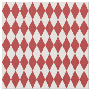 Tela Diamantes Harlequin Blancos y Rojos