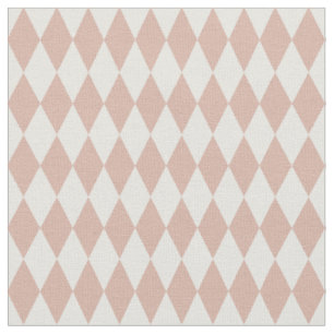 Tela Diamantes Harlequin Marfil y Rosa de Té