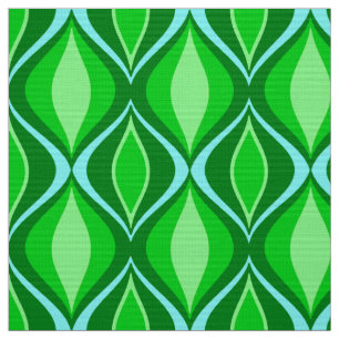 Tela Diamantes modernos de los mediados de siglo, verde