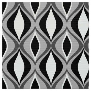 Tela Diamantes modernos, negro, blanco y gris de los