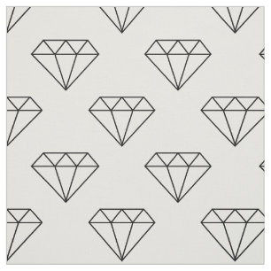 Tela Diamantes Negros Y Blancos