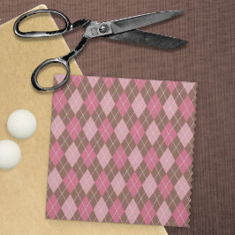 Tela Diamantes rosados/marrones de estilo de Knit de bo