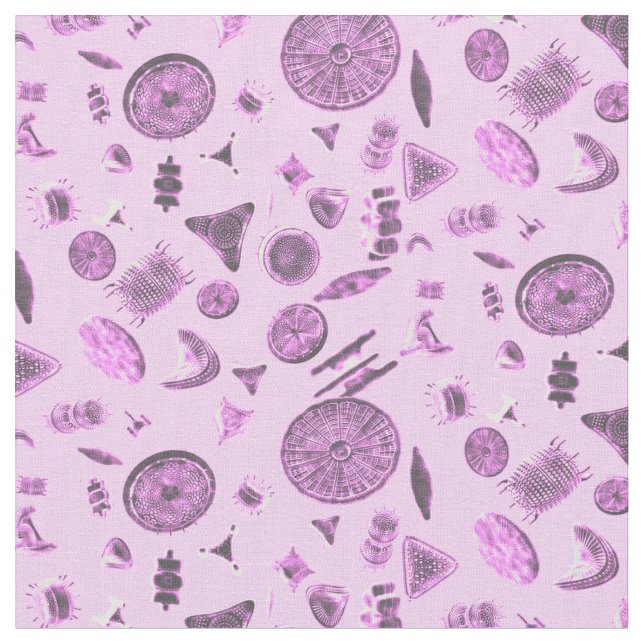 Tela Diatoms Pink (De cerca)