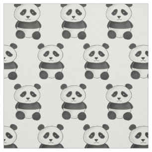 Tela Dibujo animal divertido lindo del oso de panda
