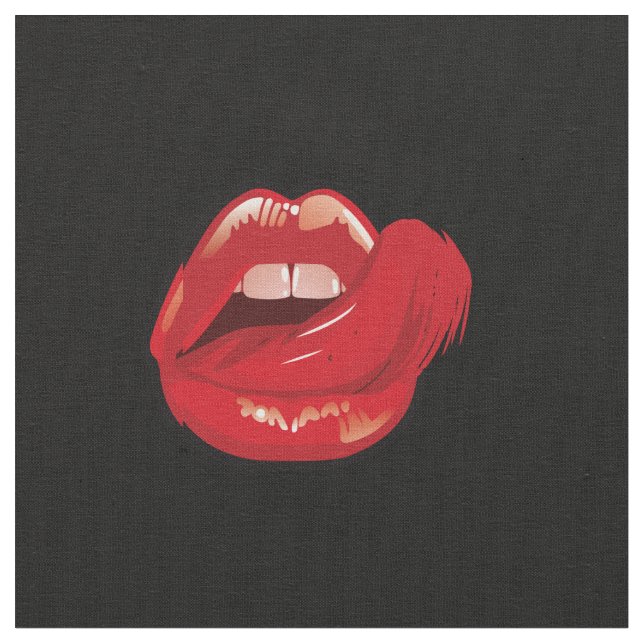 Tela Dibujo de maquillaje labial de moda. Pomade.Gracio (De cerca)