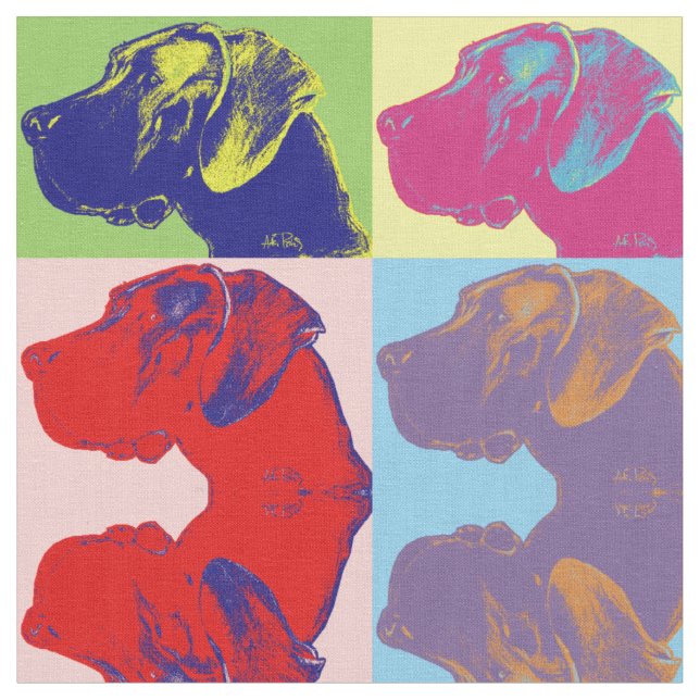 Tela Dibujo de Pop Art danés (De cerca)