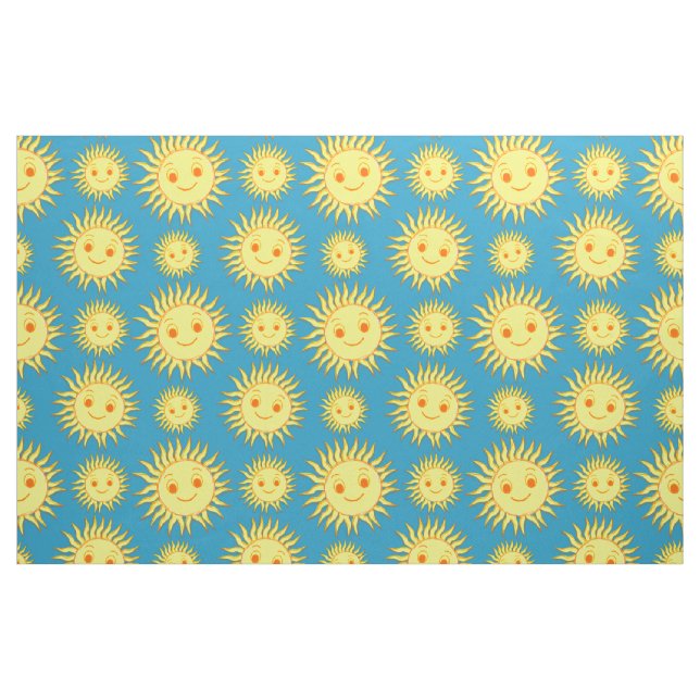 Tela Dibujo feliz de cara al sol (Yarda)