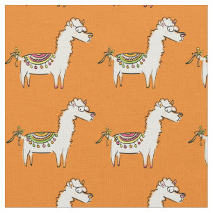 Tela Dibujos Animados de Llama Lindos
