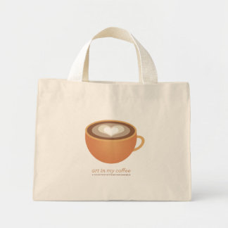 Tela Diminuto Arte en mi bolso de café