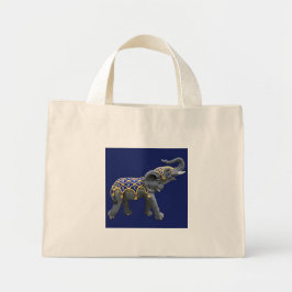 Tela Diminuto Bolso de foto de elefante animal de carrusel