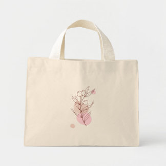 Tela Diminuto Bolso de mano de hojas de pastel