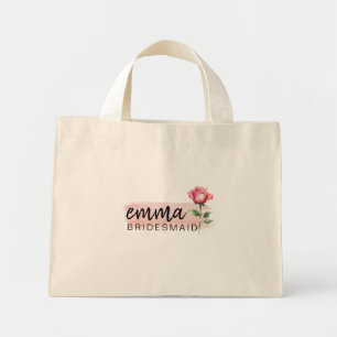 Tela Diminuto Bolso de mano de Rosa Rosa Dama de Honor – Regalo 