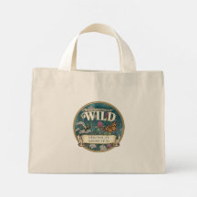 Bolso personalizado tote de jardín silvestre de po
