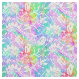Tela Dino Bone Dig Rainbow