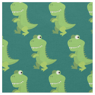 Tela Dinosaurio Lindo Niños T-Rex Dino Dibujos Animados