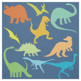 Tela Dinosaurios coloridos