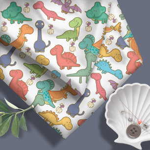 Tela Dinosaurios Personalizados cutáneos y coloridos ID