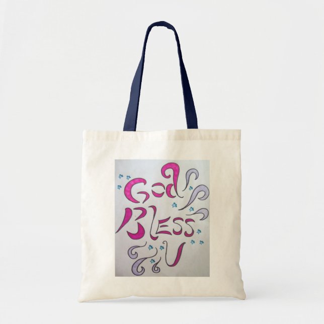Tela Dios bendice el bolso de U (Frente)
