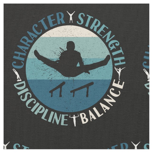 Tela Disciplina de la fuerza de la gimnasia masculina (De cerca)