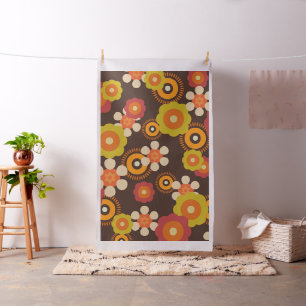 Tela Disco 7000 Retro Flores Pop Culture