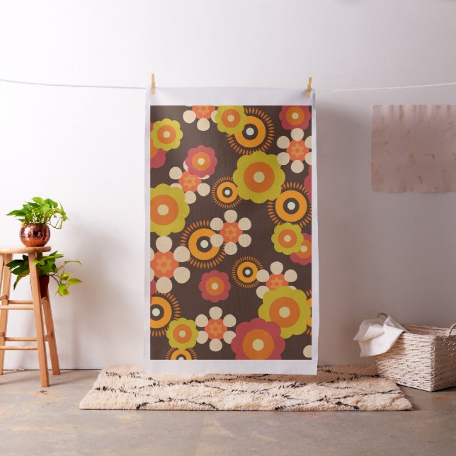 Tela Disco 7000 Retro Flores Pop Culture (In Situ)