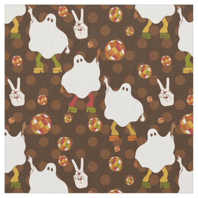 Tela disco halloween fantasma africano (De cerca)