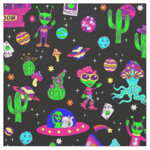 Tela discoteca alienígena del espacio exterior salón có