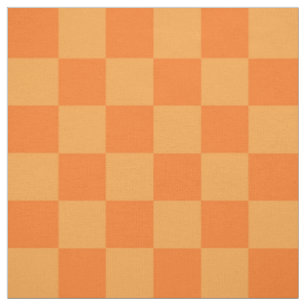 Tela Diseño a cuadros naranja claro oscuro