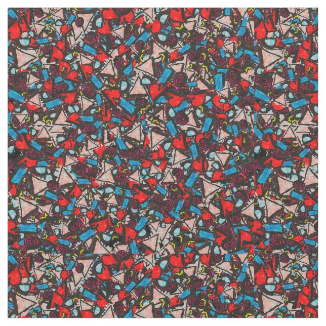 Tela Diseño abstracto armonioso del caos vivo (De cerca)