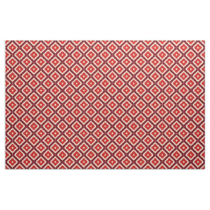 Tela Diseño abstracto geométrico rojo