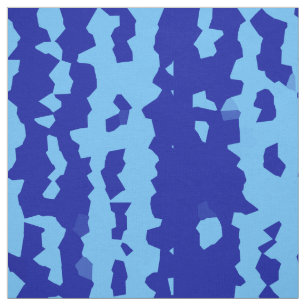 Tela Diseño abstracto irregular azul cyan