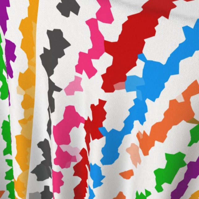 Tela Diseño abstracto irregular colorido blanco (Subido por el creador)