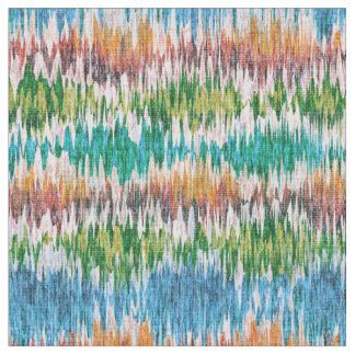 Tela Diseño abstracto retro a rayas al estilo Ikat.