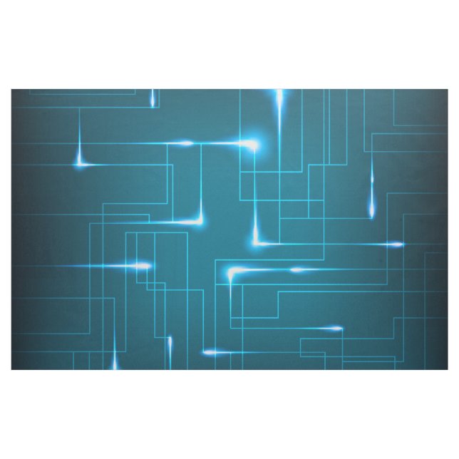 Tela Diseño azul de la placa de circuito (Yarda)