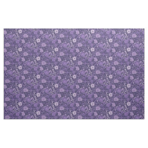 Tela Diseño botánico elegante Sueño Morado inspirado en