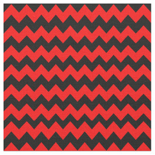 Tela Diseño Chevron rojo y negro brillante